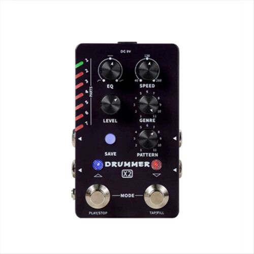 Standalone Drum Machine Drummer X2 Pedal 11 Different Groove Variations for Live Performance and Practice EU PLUG