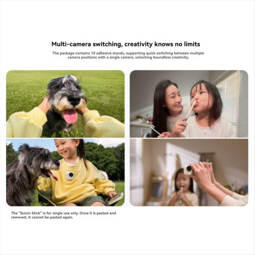 For GO Ultra Stickers Design with Adhesive Base Securely Fixes Single Camera for 2