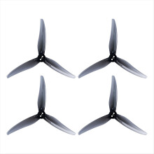 2Pairs 4525 3-Blade PC Propeller Three-Hole for 2004 Motor FPV Freestyle Drones Transparent Grey