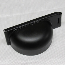 Padlock Protector Hasp and Staple Right Hand Black (Safety Protection)