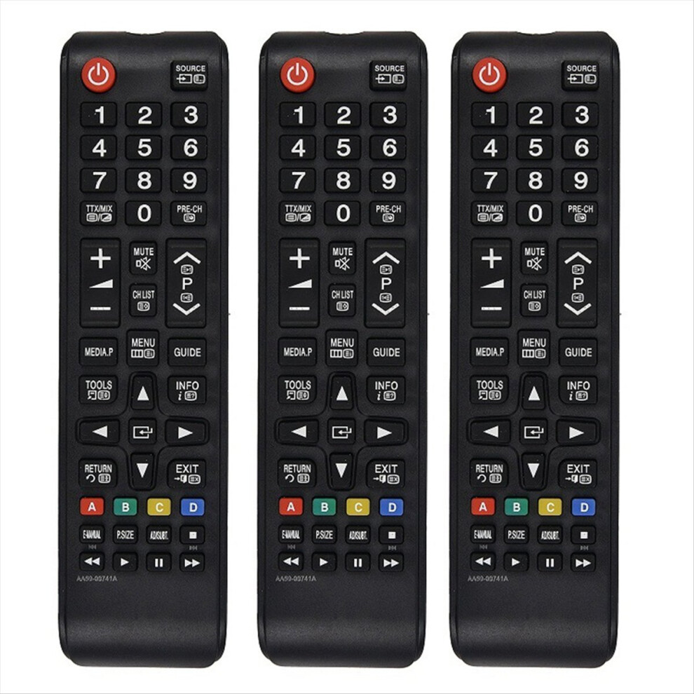 3Pcs Tv Remote Control For Le32c457c6h Aa59-00741A Replacement Smart 4851264018128