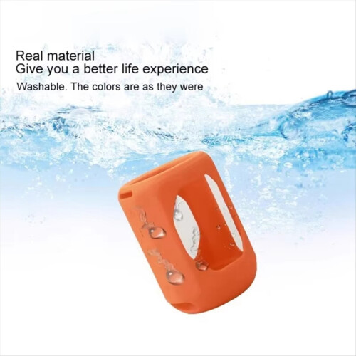 Shockproof Silicone Protective Sleeve for Speaker Mini Dustproof Cover Case Enhanced Grip Orange 2