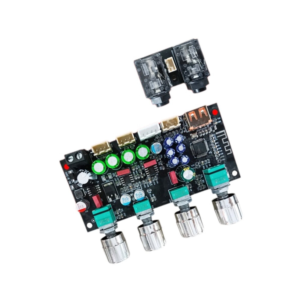 Dc8-36V Amp Microphone Preamplifier Audiophile Karaoke Reverb Board Singing Mixer Anti-Howling 4851726418473