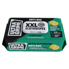 UltraGrime LIFE Anti-Bac XXL+ Clothwipes 80 Pack - Rip-top Display Box 5640 X 4