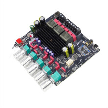 Q100H 2.1 Channel Bluetooth Audio Amplifier 50Wx2+100W TPA3116 Subwoofer for Home Theater Sound System