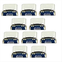 10Pcs USB Type-C Female Connector 5Pin SMD SMT Charging Port PCB Soldering DIY Repair Adapter for Efficient