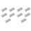 10PCS Battery Cover Replacement Pack for Remote Controller Back Door Right Hand Controllers White 6