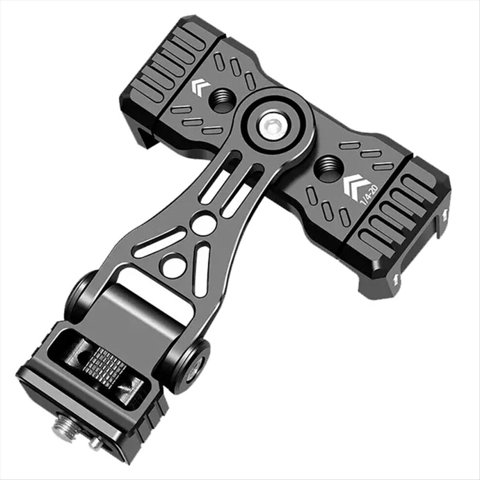 Metal Phone Holder Cold Shoe Mount 360 Rotatable 1/4 3/8 Hole Vertical For Smartphone Dslr Clamp 4851726448456