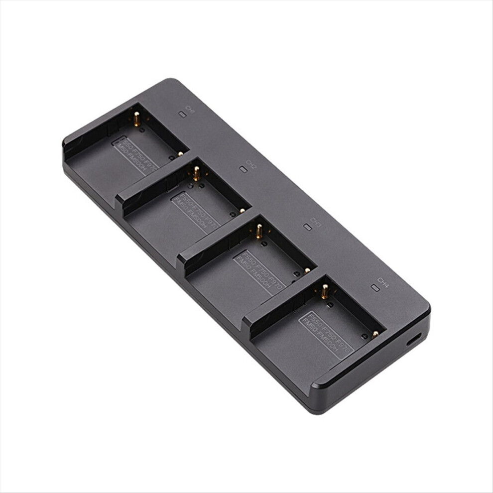 Np-F970 Four Slot Type-C Input Port Camera Battery Charger 45W Fast Charge Np-F550 Np-F750 Npf 4852612341844