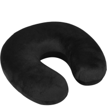 Black Memory Foam Neck Pain Relief Travel Pillow