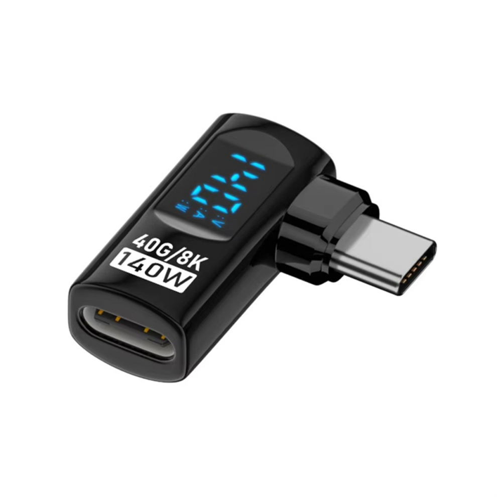90 Degree Usb C Adapter Right Angle U Shape Type 40Gbps Data Transfer Pd 140W Usb4.0 8K 60Hz Converter, 4852612311816