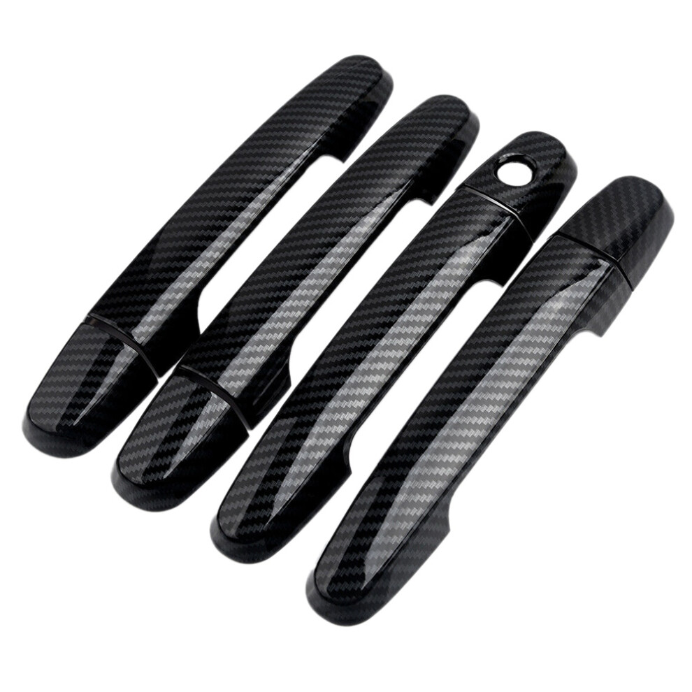 Carbon Fiber Style Door Handle Cover Trim For Toyota Camry 2002-2006 Corolla 2003-2011 Rav4 Scion 4851222306816