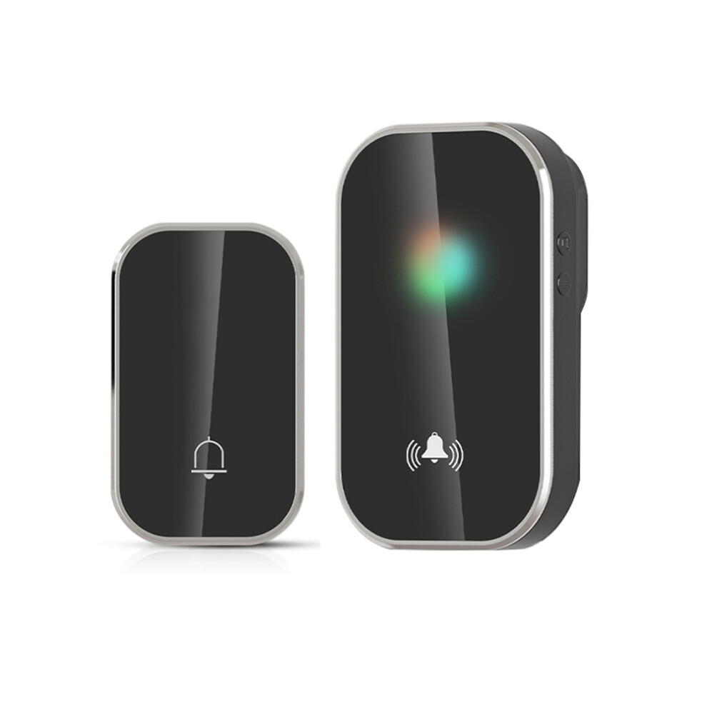 Smart Wireless Doorbell 300M Range Home Welcome Door Bell 38 Songs Melodies Distinction Chime Black(Eu) 4851222309398