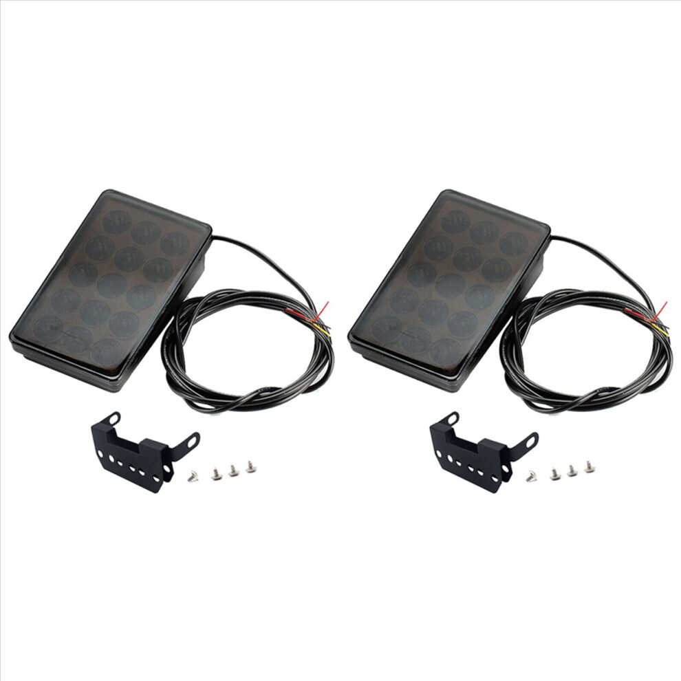 2X Led Car Brake 15Led F1 Style Universal Shell Pilot Rear Spoiler Tail Light/Black 4851222301125