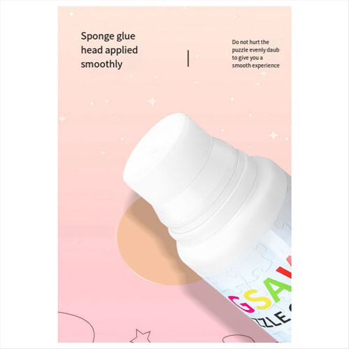 Cola para quebra-cabeças, 60ml, com ponta de esponja, atóxica e de secagem rápida. 1