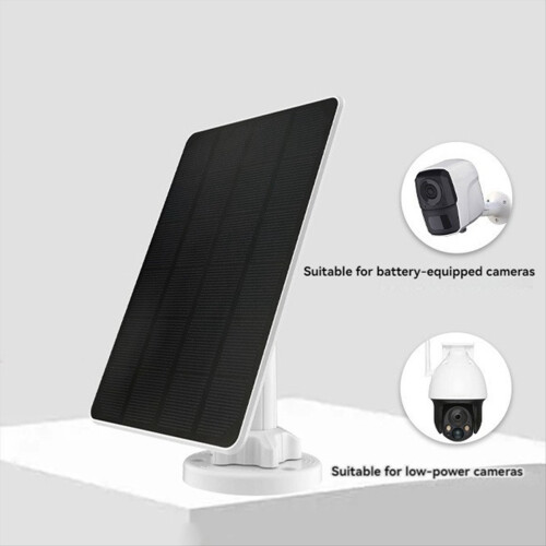 3W Solar Panel for Security Camera Outdoor IP65 Waterproof with 3 Meters Charging Cable Charging,C 1