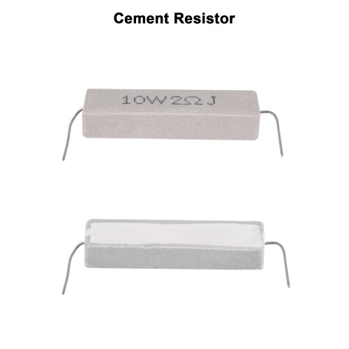 10 stk. trådviklede keramiske cementmodstande 2 ohm 10 W watt 2