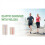 5 Rolls Elastic Bandage Wrap - Compression with Self Closure and Extra Clips,Latex Free for Sports,C 3