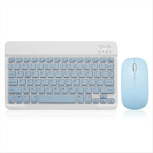 10 Inch Bluetooth Keyboard Rechargeable Ultra-Slim Wireless Mouse Keyboard Set for Android Tablet E