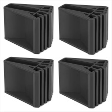 Ladder Feet Pack of 4 Rubber Non-Slip Foot Cover Stepladder Replacement Parts for Ladders Telescopic