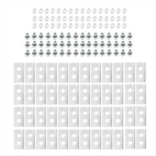 48 stuks vervangende messen voor Mammotion Luba & Yuka robotmaaiers uit alle series, zilverkleurig.