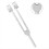Σετ Chakra Tuning Fork Om136.1Hz & 4096C, Ηχοθεραπείας, Κρουστά Μουσικό Όργανο με Θήκη Σφυρί 2