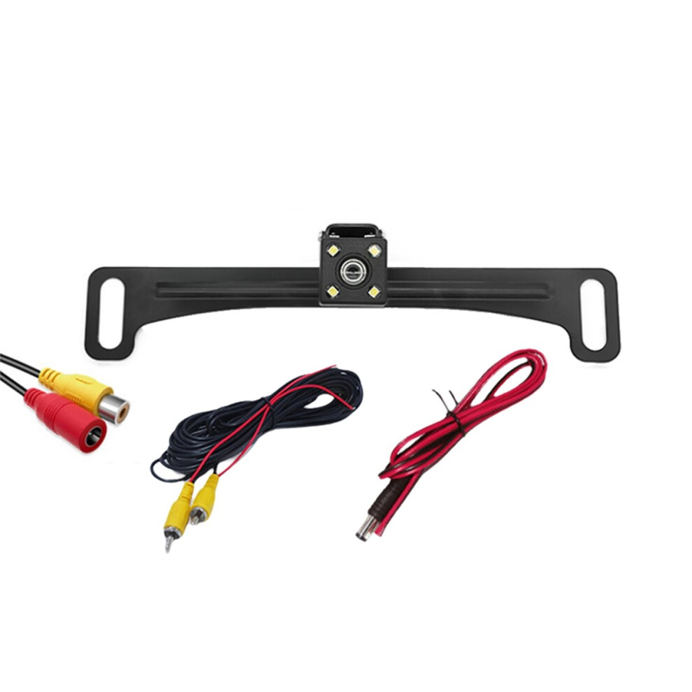 Ccd Cvbs Camera Car Rear View Camera With Ruler Line License Plate Bracket Camera Car 4Led Reversing Camera B303 4851385665829