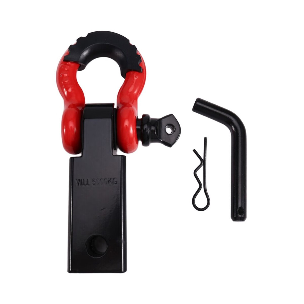 Shackle Hitch Receiver Double Hole Recovery Shackle Block Powder Coat Hitch Pin D-Ring For Suv Trucks Off-Road 4851385670045