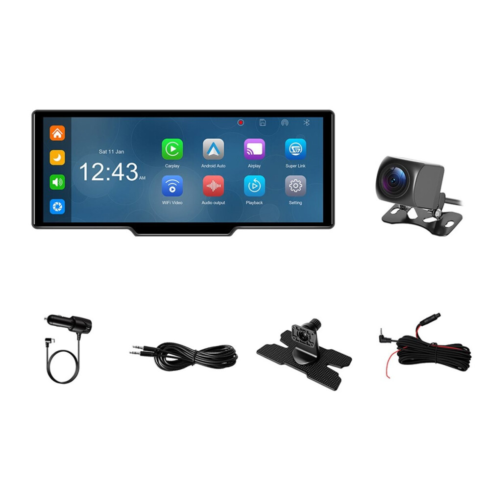 10.26-Inch 4K High-Definition Dash Cam, -Border Car Navigation System, Carplay Car Center Console Display 4851385601865