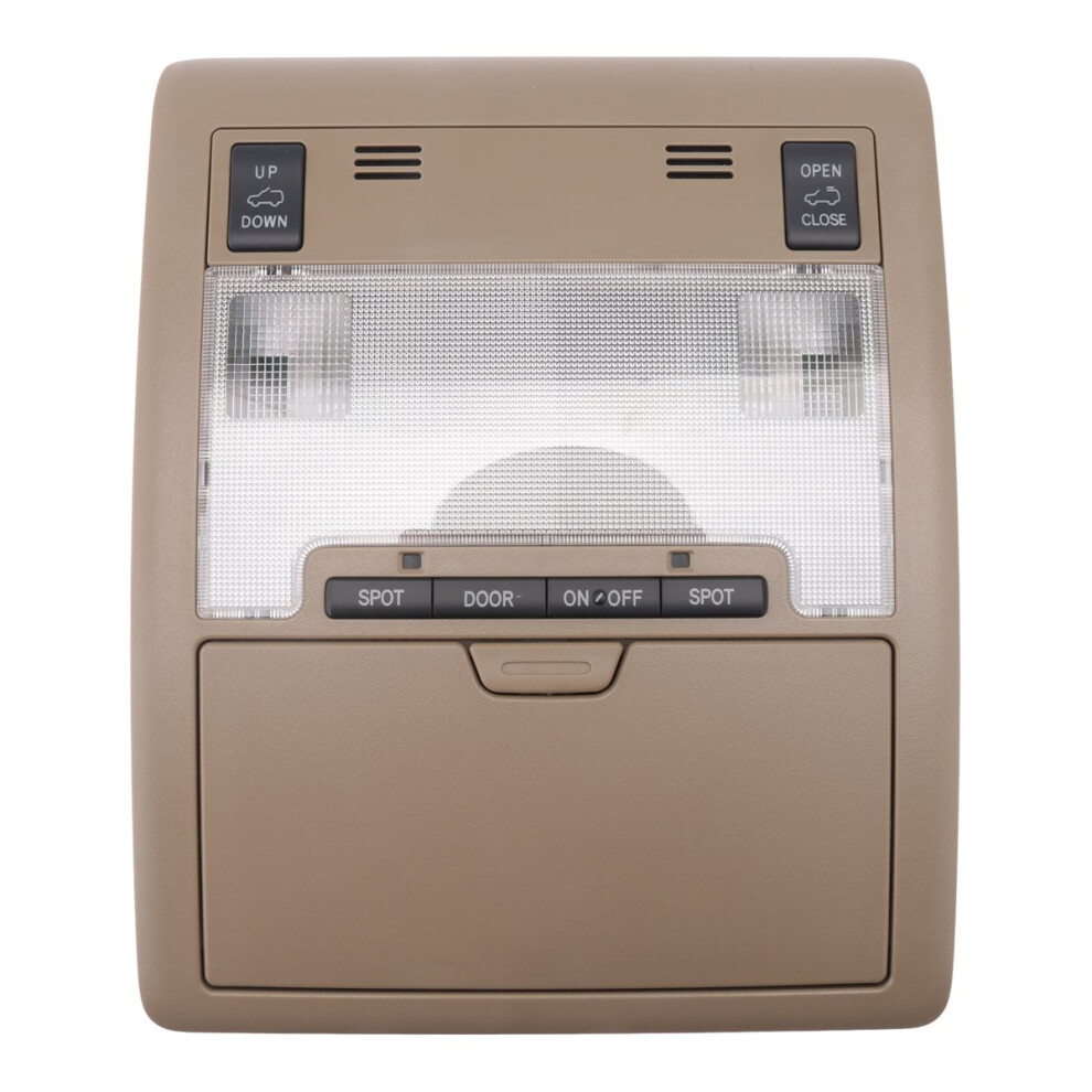 Front Reading With Sunroof Control Switch For 2008-2018 Overhead Ing Lamp Light/Brown 4851385651105