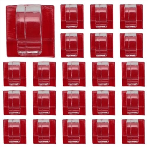 Hooks for Outdoor String Lights Clips 30 Pack Clips Clear Light Hook with 30 Waterproof Adhesive Backing
