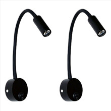 2PCS Bedside Working Study Reading Lamp Wall Sconces 3W LED Book Night Light for Bedroom Dormitory