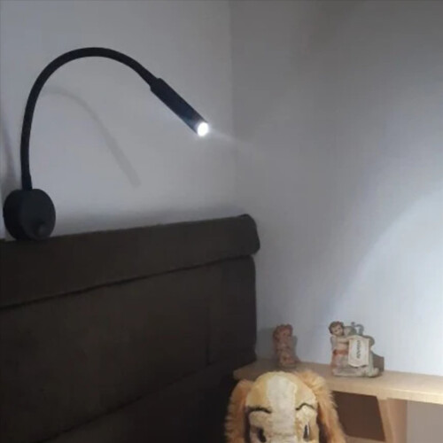 2PCS Bedside Working Study Reading Lamp Wall Sconces 3W LED Book Night Light for Bedroom Dormitory 2