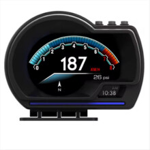 Strumento universale OBD e GPS con doppio sistema, tachimetro, display head-up, indicatore multifunzione, temperatura dell'acqua, HUD P6