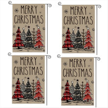 Christmas Garden Flag Outdoor Yard Decoration Polyester Three-Layer Merry Christmas Garden Flag Style 2