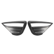 Front Fog Lamp Spoiler Blade Trim Protective Cover Wind Knife Decoration Matte Black for ModelY 2021-23