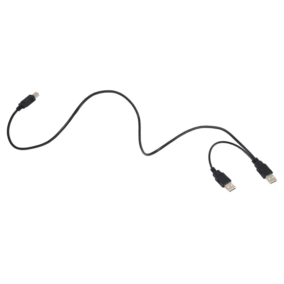 Dual Usb 2.0 Male To Standard B Male Y Cable 80Cm For Printer & Scanner & External Hard Disk Drive 4853796904825