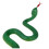 4X Simulation Soft Plastic Toy Snake Simulation Snake Rubber Tip Toy - Green 5