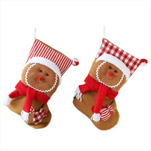 2PCS Christmas Stockings Christmas Hanging Stockings Xmas Sock Fireplace Christmas Tree Family New Year Home Decor