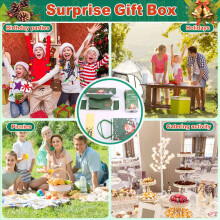 Christmas Money Box Set Gift Box Explosion for Money Christmas Money Box for Cash Present Pull (Green 25pcs)