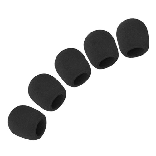 10x Mikrofonbollsskumskydd (Svart) 1