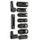 10PCS Black -V Steel Master Sensor Socket Kit Tool O2 Oxygen Sensor Pressure Wrench Socket Removal Tool 3