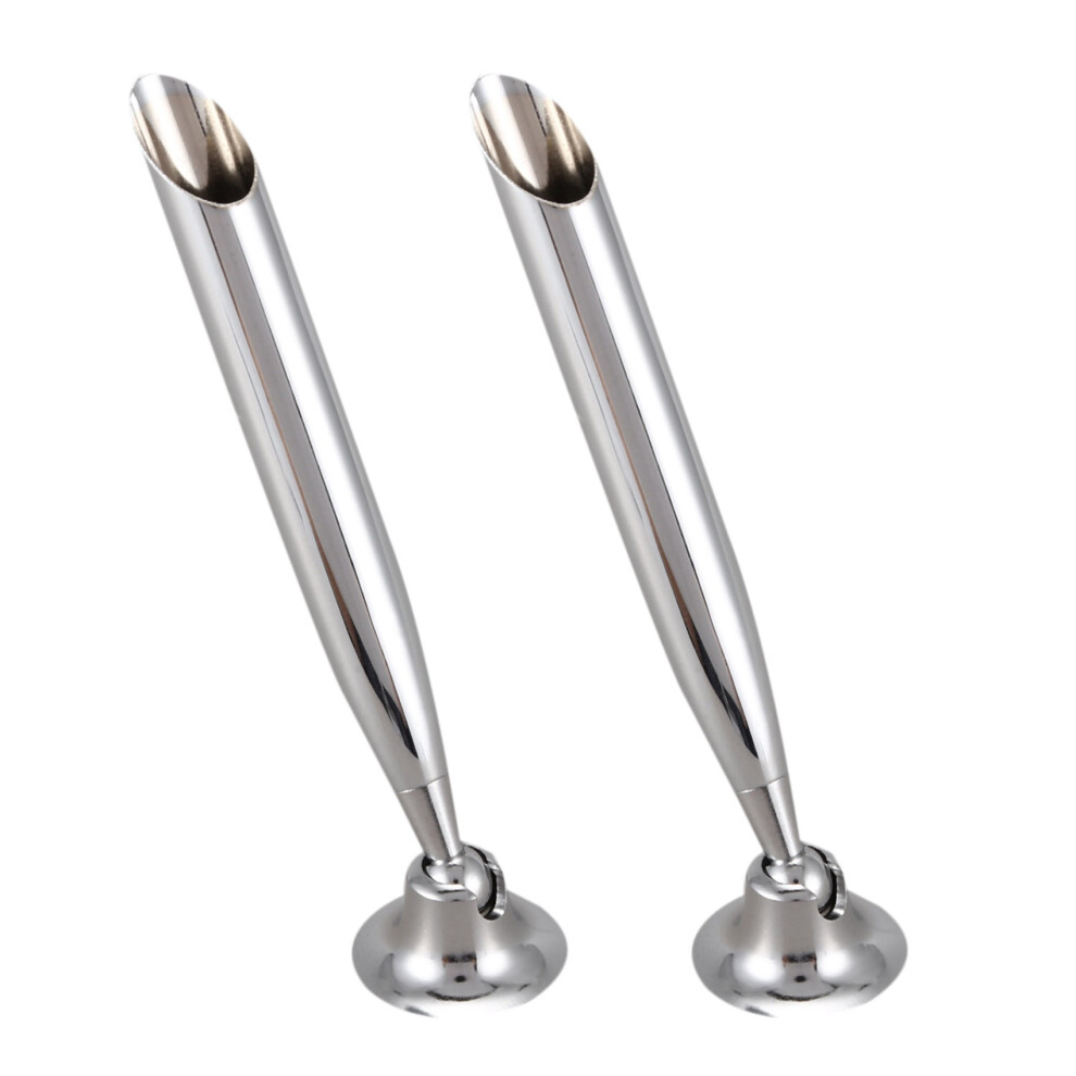 2X Office Desktop Pen Holder Pen Holder Pen Holder Holder New Silver 4853796914046