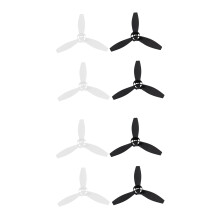 8 Propeller, Propeller, Reservedele, Blade til Parrot Bebop 2 Drone, Sort/Hvid