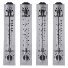 4x 0,5–5 GPM 2–18 LPM vannmengdemåler for panelmontering
