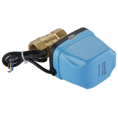 Válvula de zona de 2 vias, válvula de esfera com motor, válvula elétrica reversível, 220V DN20 (G3 / 4 polegadas) 2