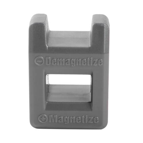 2X Screwdriver Magnetizer Degaussing Demagnetizer Magnetic Practical Pick Up Tool Color:Gray 1