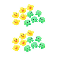 Conjunto com 2 brinquedos de sapos e patos (10 peças + 10 peças).