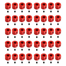 40PCS 5mm to 12mm Metal Combiner Wheel Hub Hex Adapter for D12 C14 C24 B14 B16 MN D90 D91 RC Car Upgrade Parts,Red
