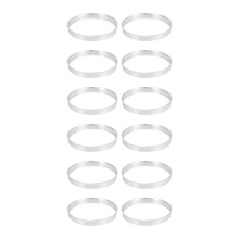 12 x universal aluminiumsnavring hjulavstandsstykkesett 74,1 mm utvendig diameter 72,6 mm innvendig diameter